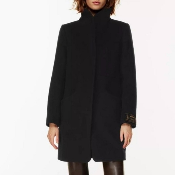 Aritzia Wilfred Cocoon coat black XS wool cashmere - Picture 8 of 8